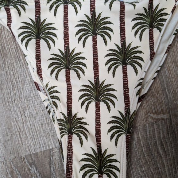 NWT Agua Bendita x Target Tropical Palm Trees Cheeky Bikini Bottom Large - Picture 9 of 9